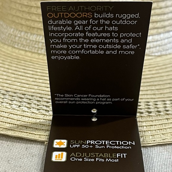 NWT Free Authority Outdoors Floppy Tan Sun Hat with UPF 50+, OSFM - Picture 7 of 15